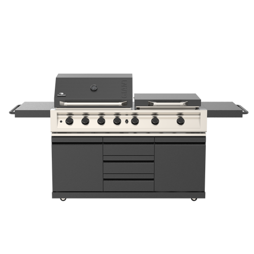 GLENEAGLE GIANT 7 Burner Propane Gas Grill & Convertible Flat-Top Griddle Outdoor Cooking System | GE-G421B