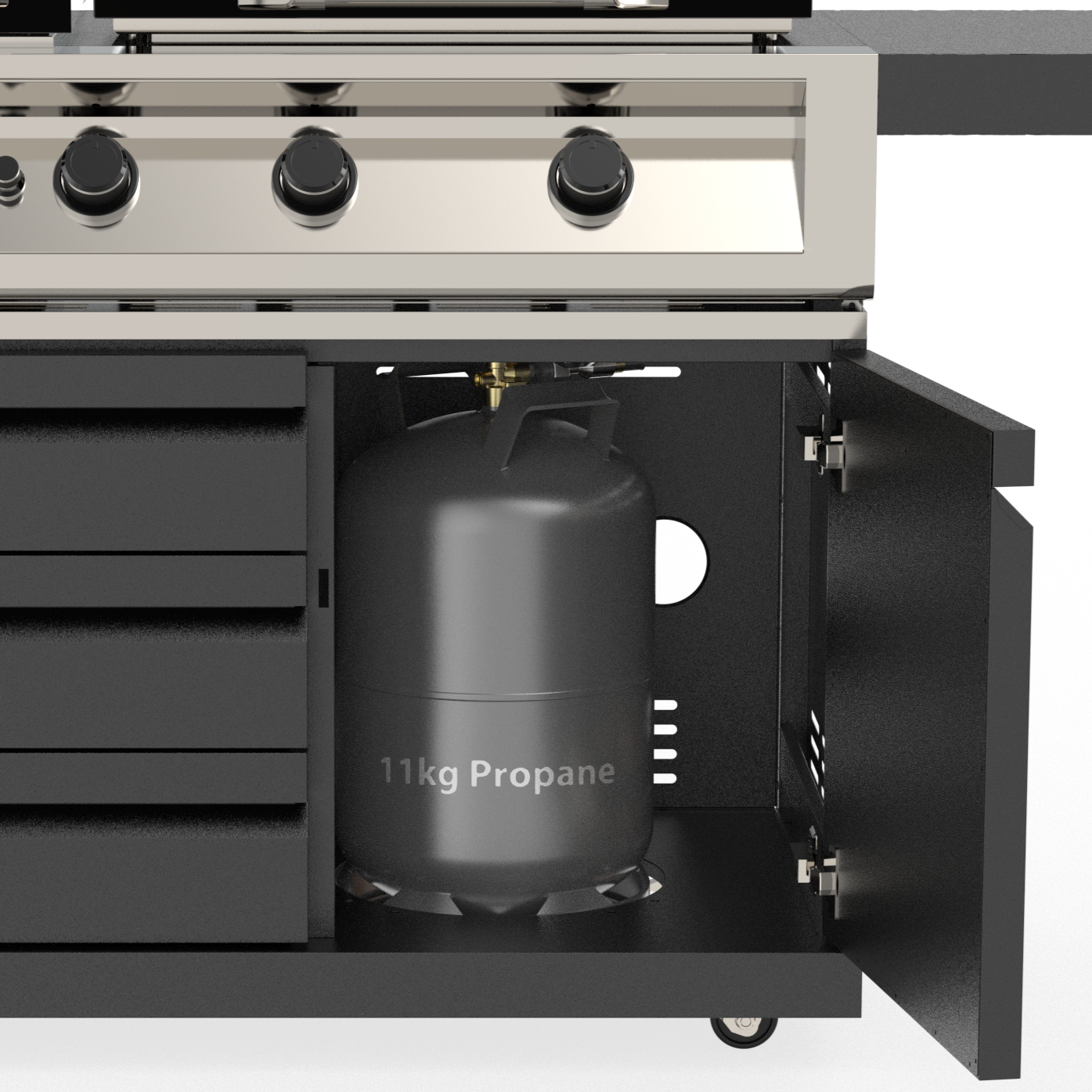 GLENEAGLE GIANT 7 Burner Propane Gas Grill & Convertible Flat-Top Griddle Outdoor Cooking System | GE-G421B