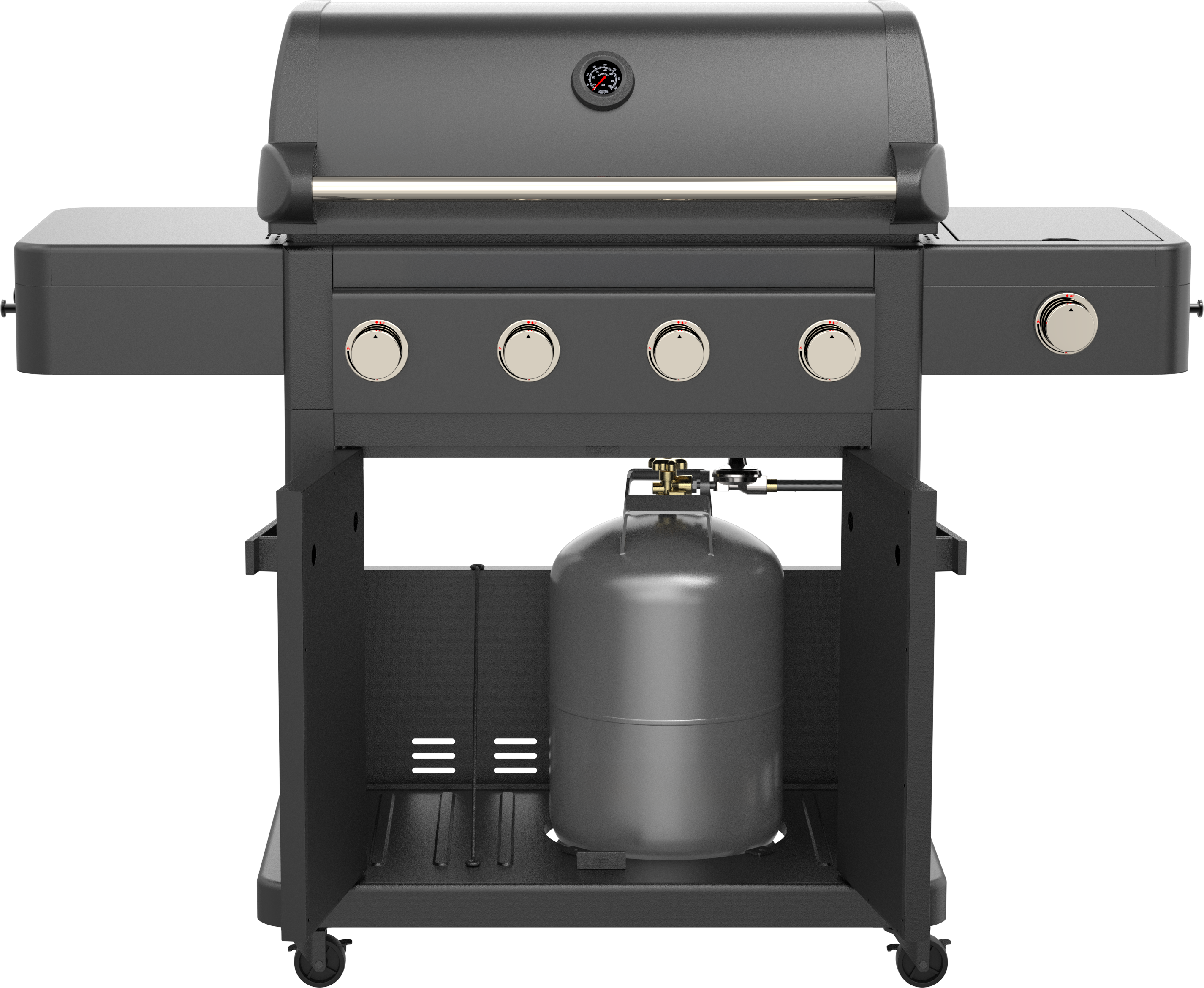 GLENEAGLE HAMMER 4 + 1 Burner Propane Gas Grill w/ Infrared Side Sear Burner | GE-3017S