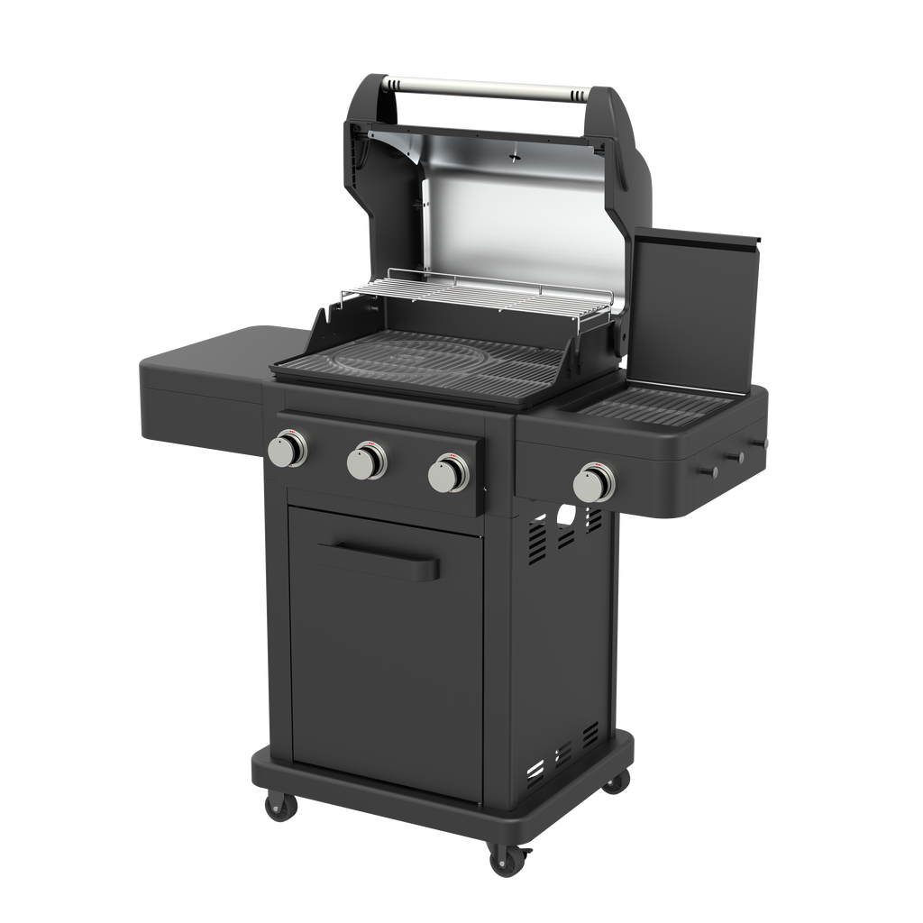 GLENEAGLE HAMMER 3 + 1 Burner Propane Gas Grill w/ Infrared Side Sear Burner | GE-2217S