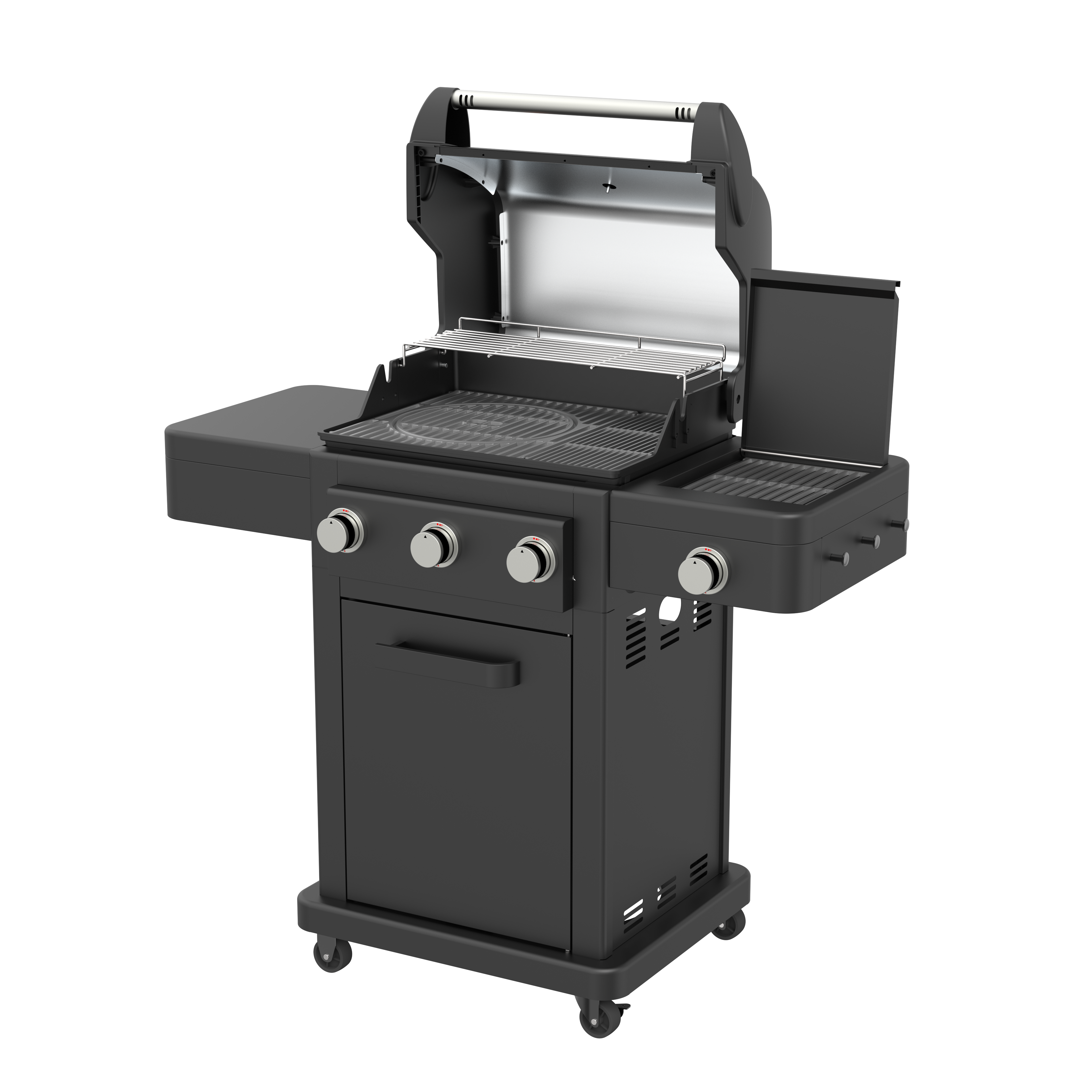 GLENEAGLE HAMMER 3 + 1 Burner Propane Gas Grill w/ Infrared Side Sear Burner | GE-2217S