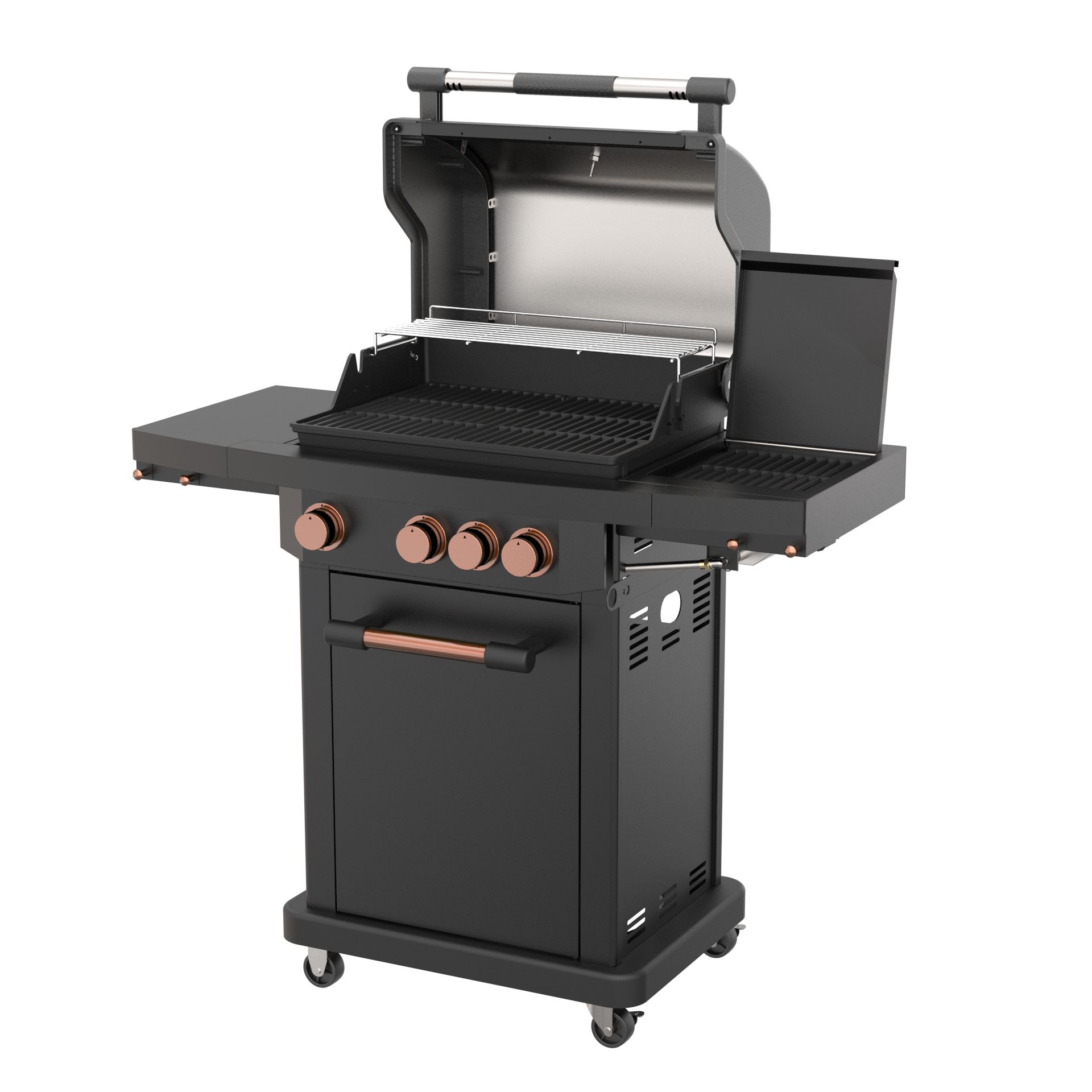 GLENEAGLE FALCON 3+1 Burner Propane Gas Grill w/ Infrared Side Sear Burner | GSF-2217-2