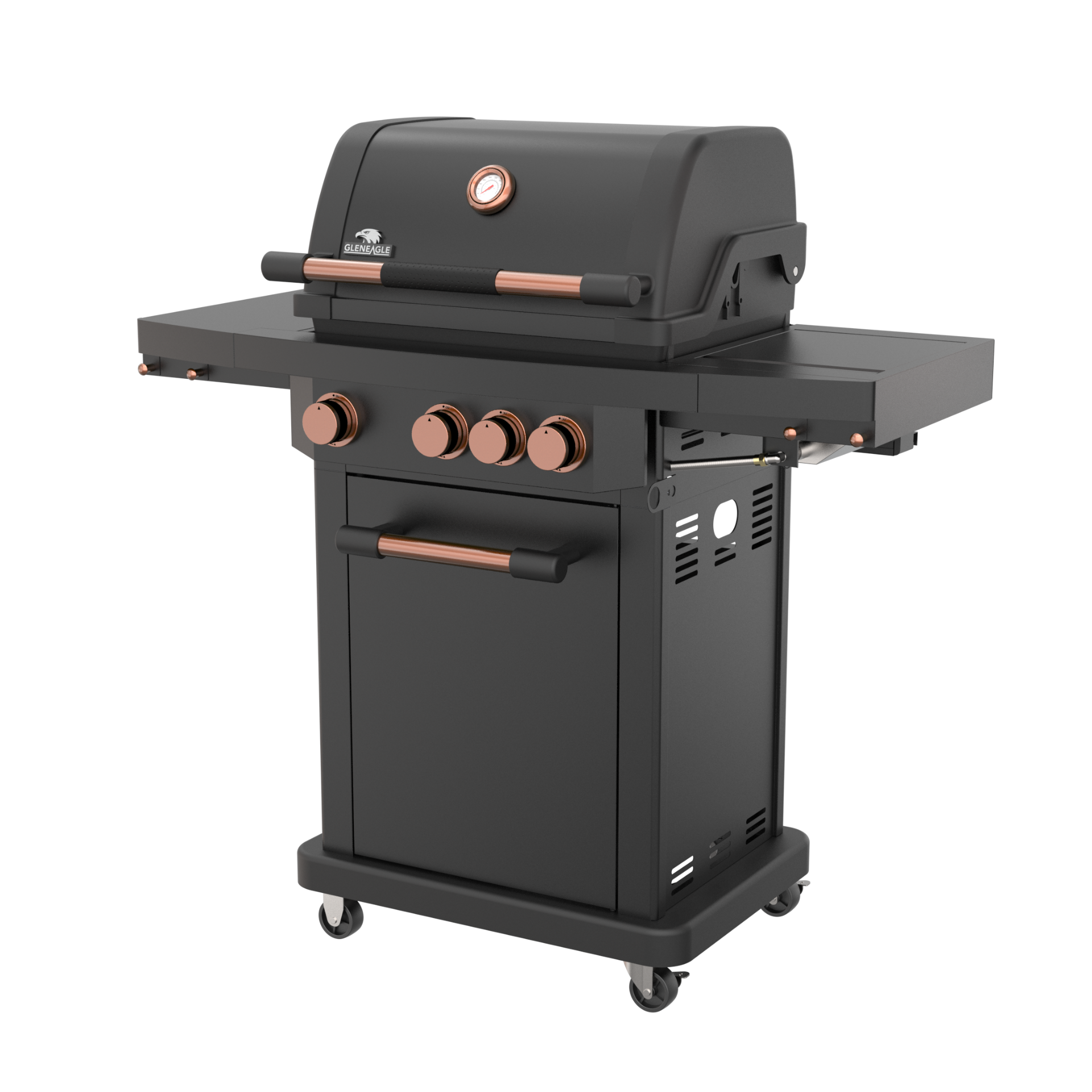 GLENEAGLE FALCON 3+1 Burner Propane Gas Grill w/ Infrared Side Sear Burner | GSF-2217-2